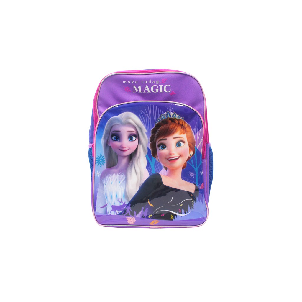 Disney Princess Frozen 2 Elsa & Anna With Front Zipper Pouch Girls ...