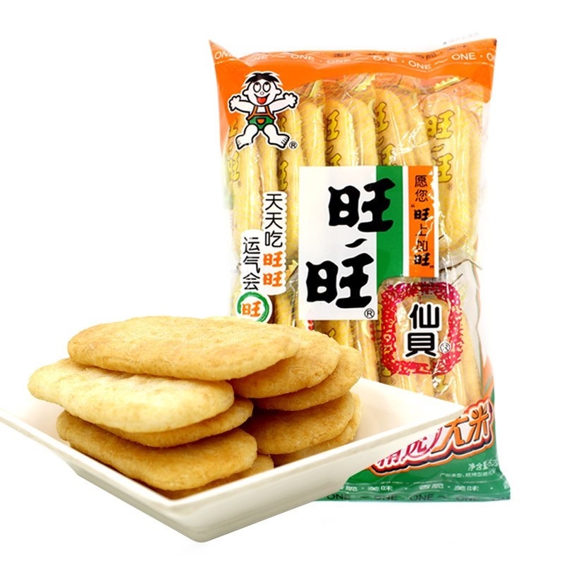 旺旺仙贝米菓 Wang Wang Senbei Rice Crackers - ( 2pieces in 1bags ) 52g ...