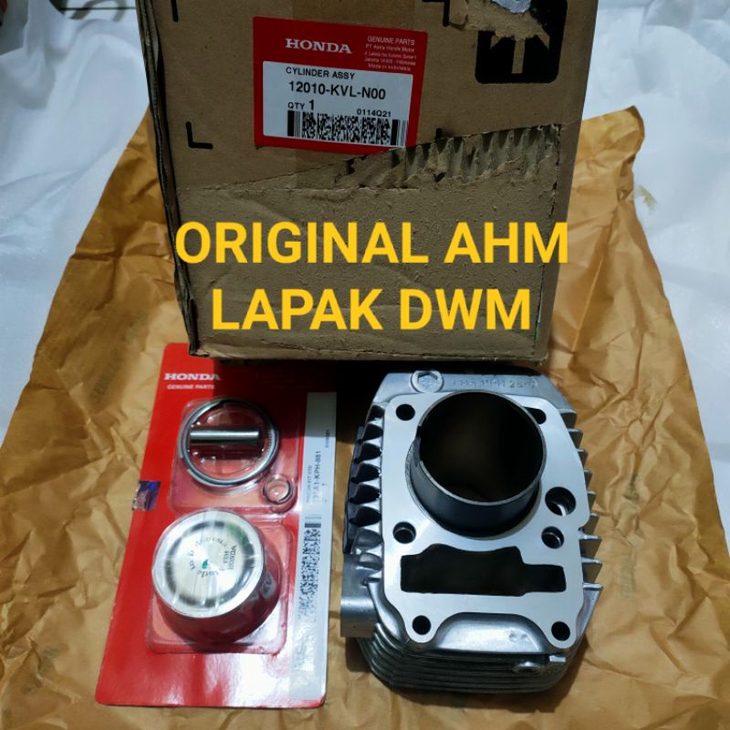 Original AHM Block Drill SEHER SET PISTON KIT SUPRA X 125 BATMAN 12010