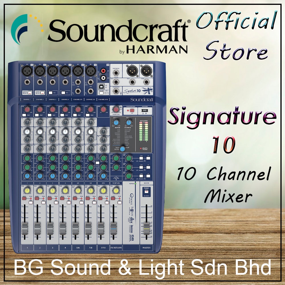 Soundcraft Signature 10 10-Input Mixer with Effects | Shopee Malaysia