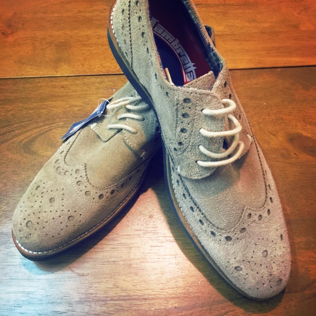 Lambretta suede leather shoes uk 8 Europe 42 Shopee Malaysia