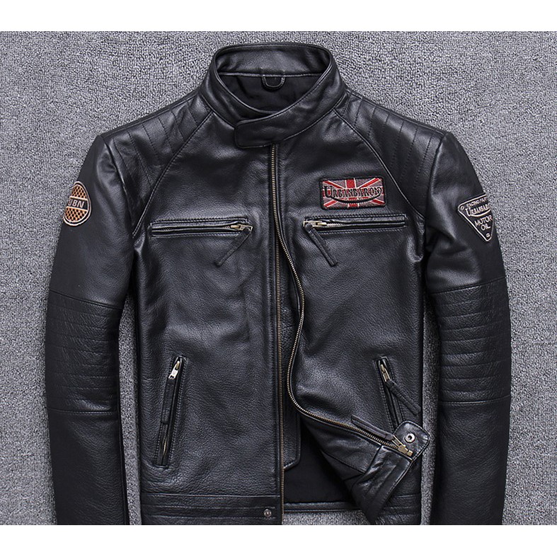 JACKET MOTORCYCLE ORIGINAL LEATHER URBAN BARON 02 | Shopee Malaysia