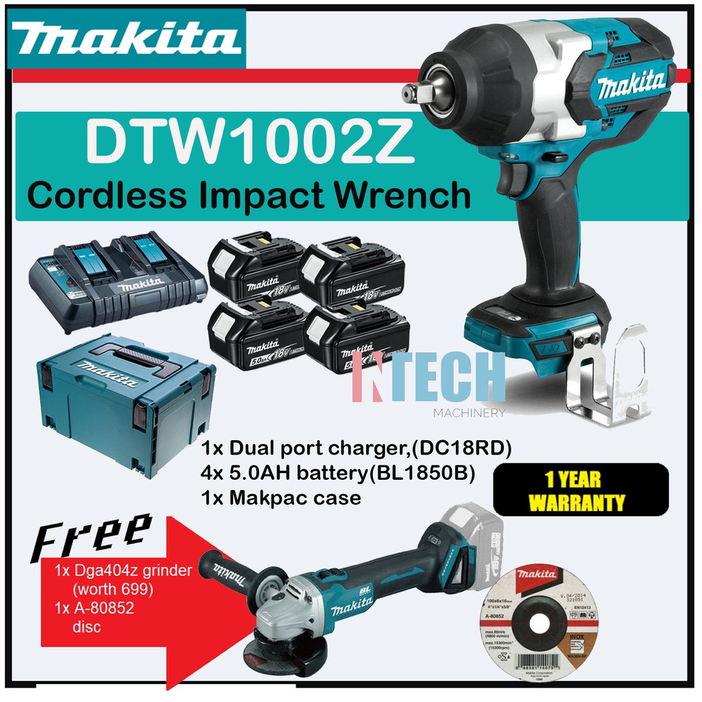 Makita dtw1002z online 18v