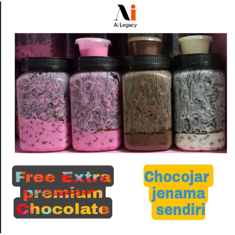 Borong Chocojar with Free Extra Chocolate 100% Chocolate Premium ...