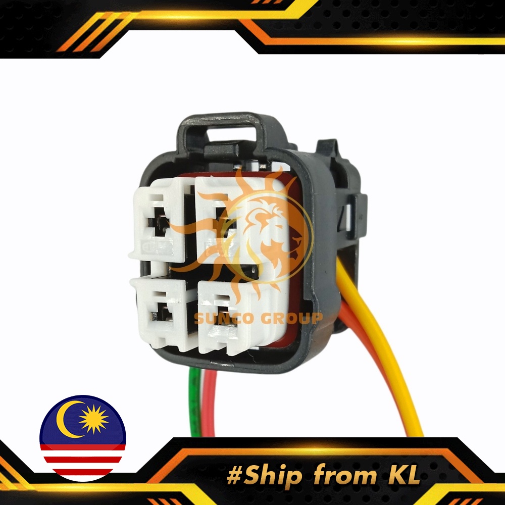 4 Pin Perodua Myvi Kelisa Alza Kenari Fuel Pump Socket Connector Made