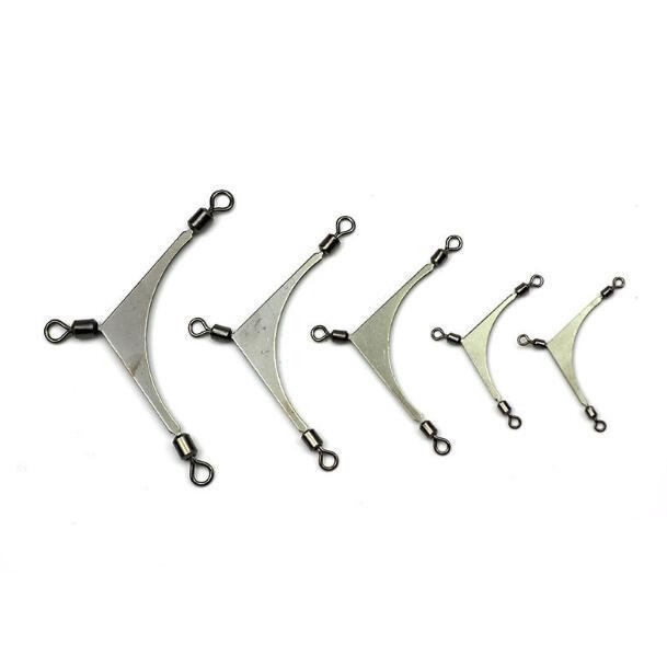 Memancing 10Pcs/Lot New 3 Ways Fishing Rolling Pole Swivels Bearing  Connector | Shopee Malaysia