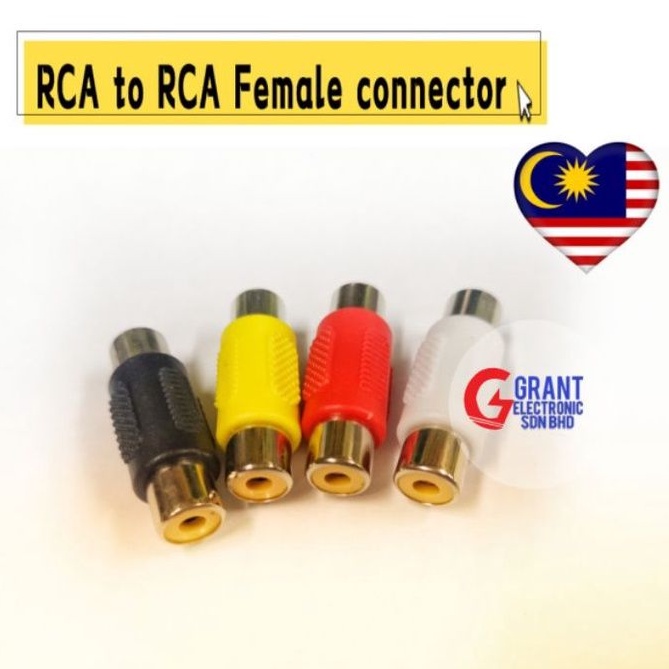 1 RCA AV Audio Video Female to Female Jack Coupler Adapter 1 RCA ...