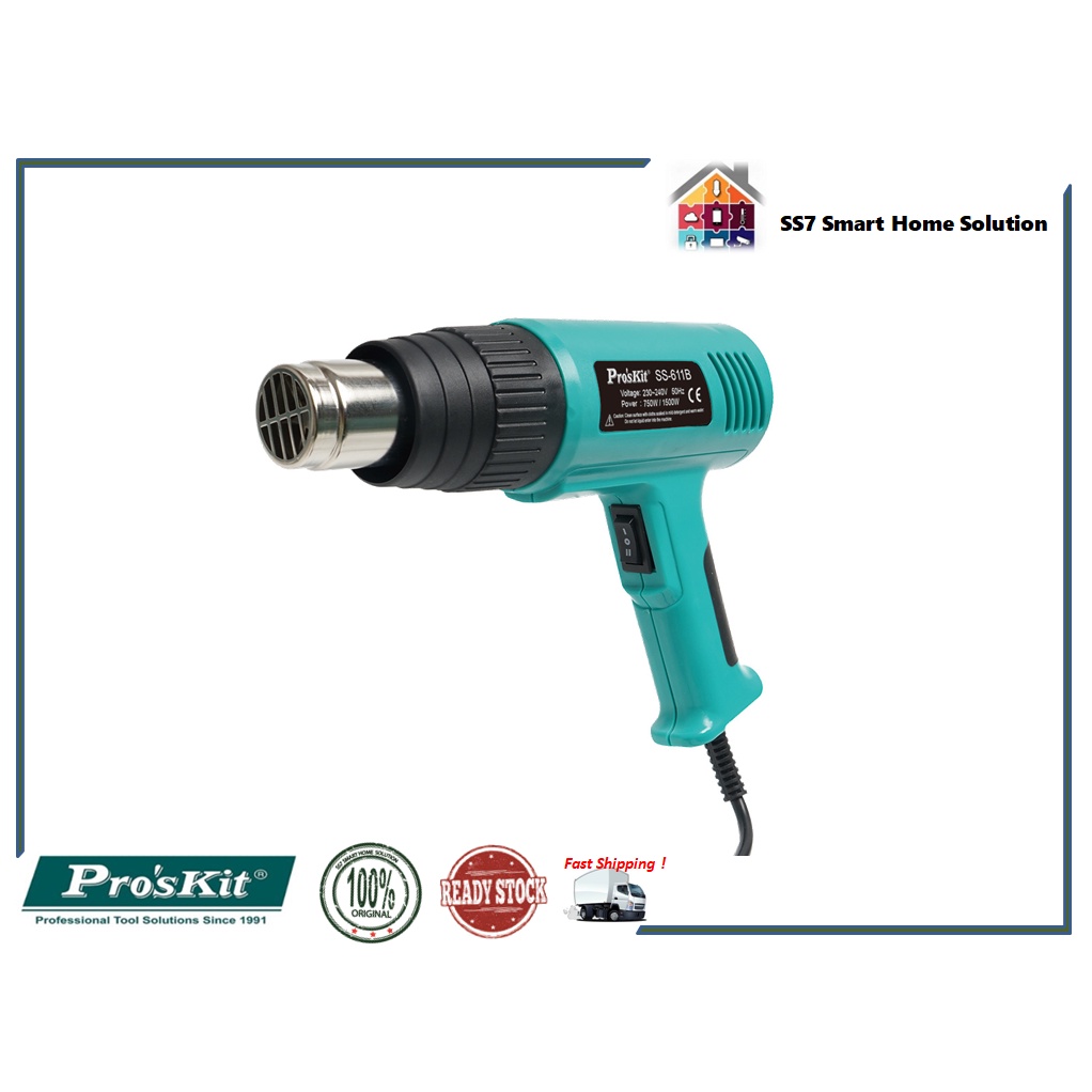Pro'skit SS611B Heat Gun Set 230V240V / 1500W Shopee Malaysia