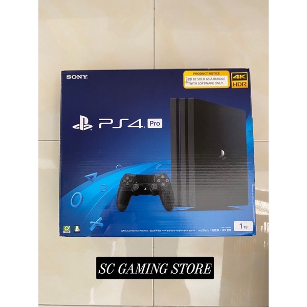 SONY PS4 PlayStation 4 Pro jet Black 1TB CUH-7200B only Console box used  japan