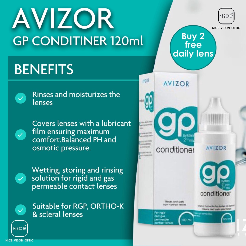 Avizor gp conditioner conditioning solution 120ml system 2 paso (Expiry
