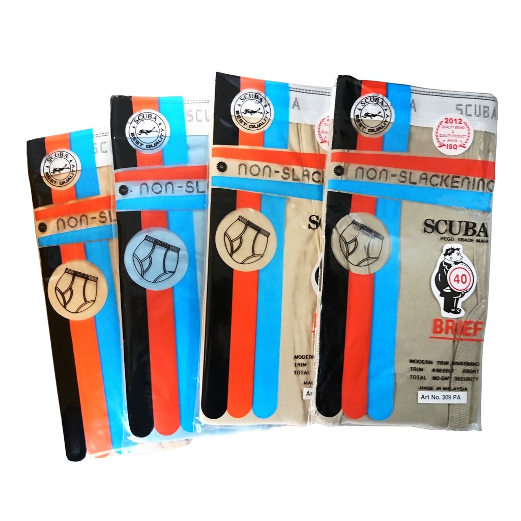 EXTRA LARGE BRIEF/ 309 Scuba Brief/ Scuba underwear/ Extra large size/Seluar Dalam saiz besar