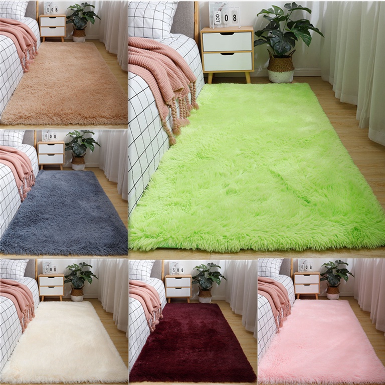 80*120/160cm Home Living Room Bedroom Decors Fur Furry Carpets Floor