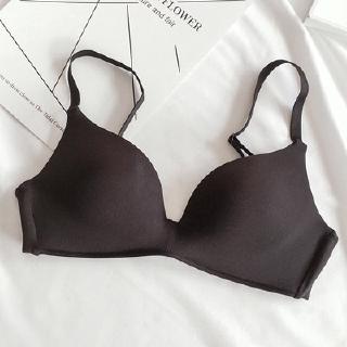 Ready Stock Summer Light and Small Chest Gathered Girl Comfort Simple Bra  Women Bra Sexy Bra Underwear