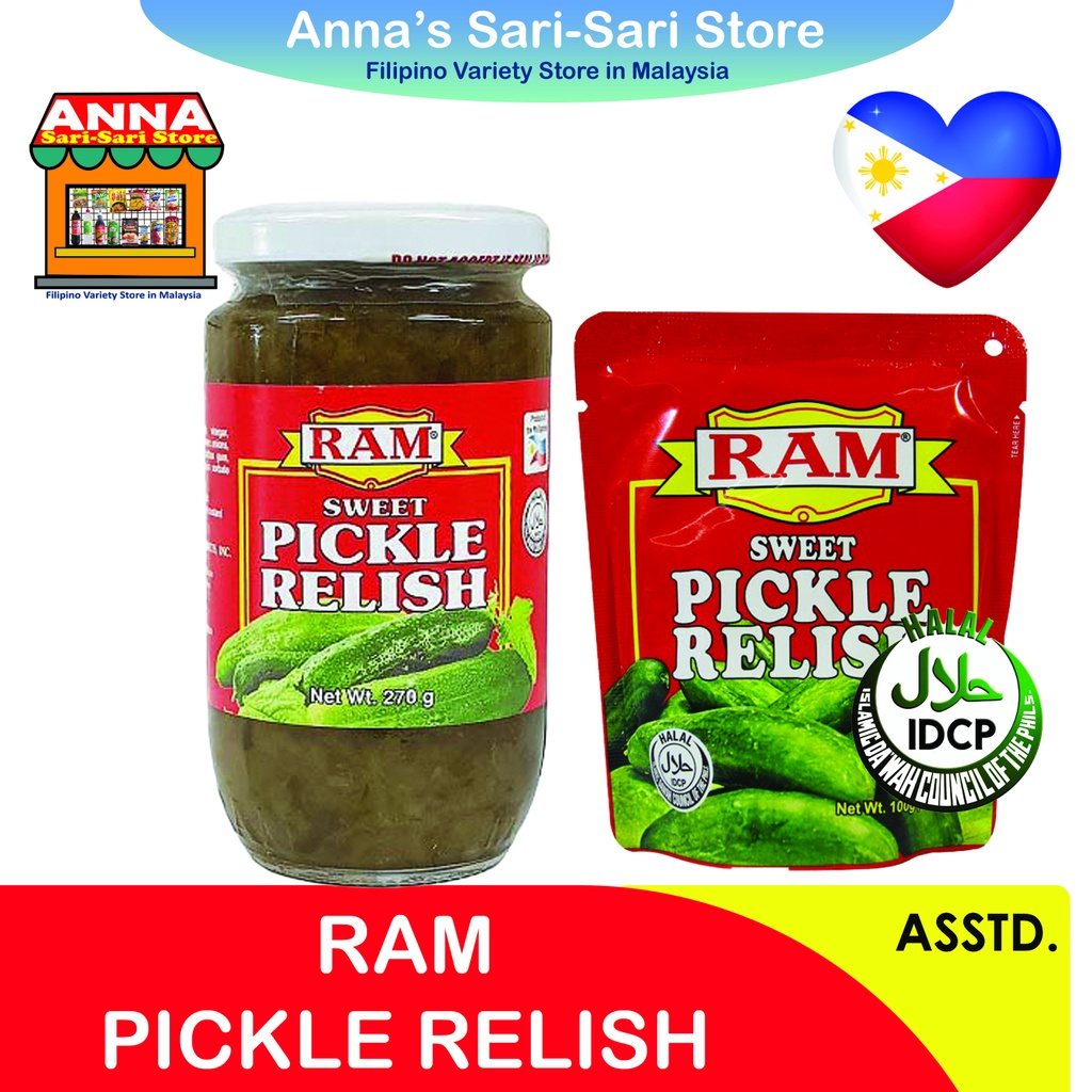 RAM Sweet PICKLE RELISH 100 Grams and 405 Grams (HALAL) Shopee Malaysia