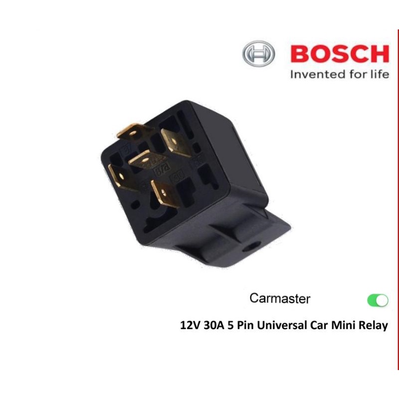 Bosch Mini Relay 12V 30A 5 Pin (Made in Portugal) | Shopee Malaysia