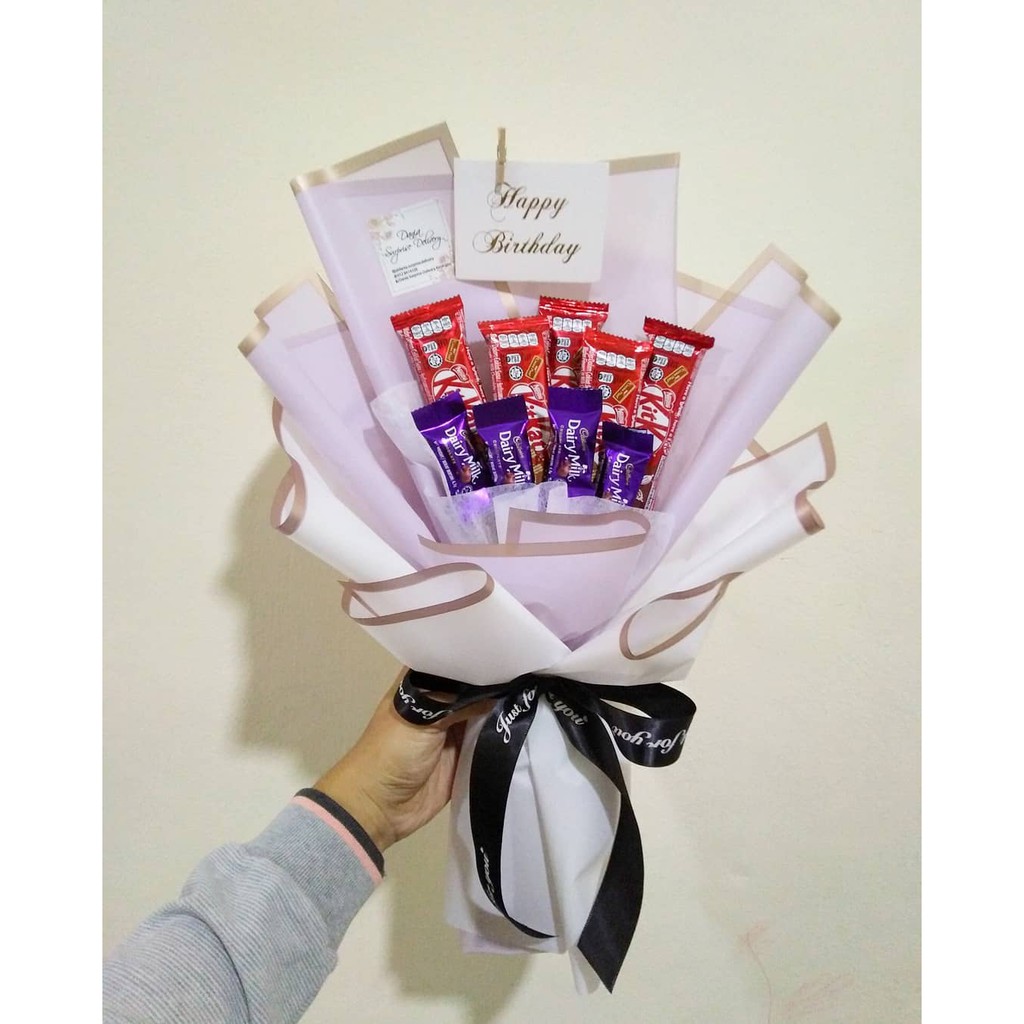 Bouquet coklat Happy Birthday done