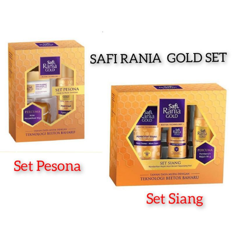 Safi Rania Gold Set (Set Pesona/ Set Siang) | Shopee Malaysia
