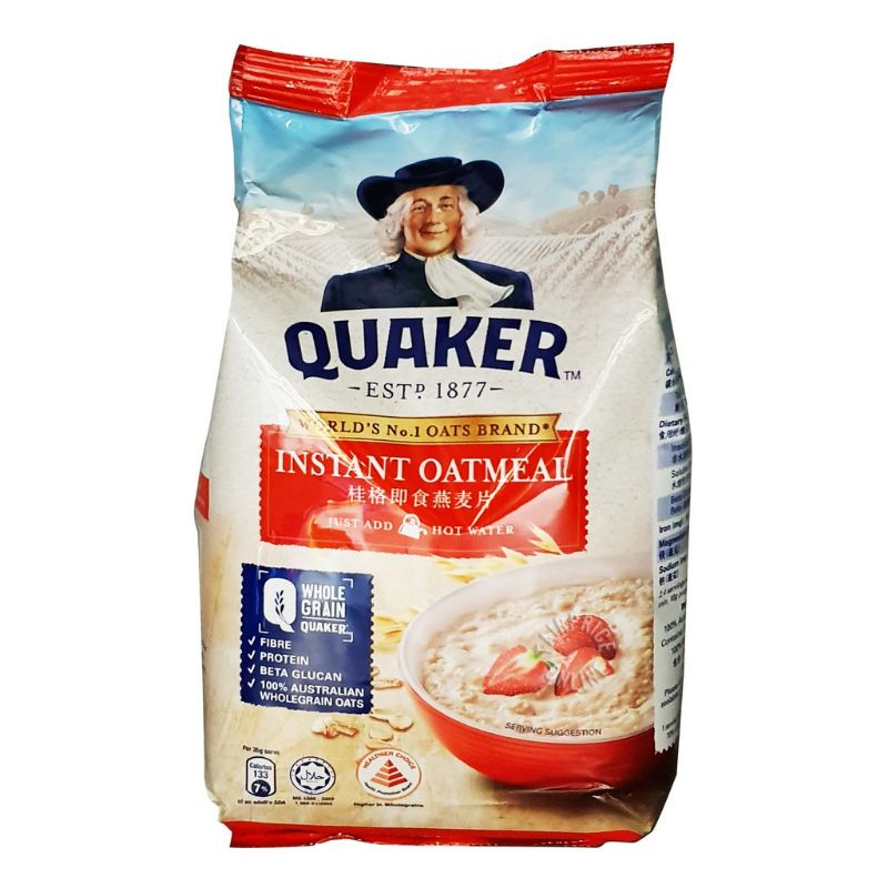 Quaker Instant Oat Meal 800g 1kg 1 2kg Oat Segera Just Add Hot Water Shopee Malaysia