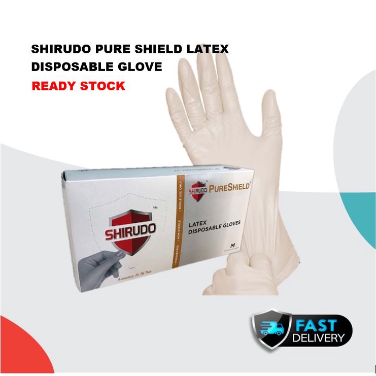 SHIRUDO Pure Shield Latex Disposable Glove Shopee Malaysia