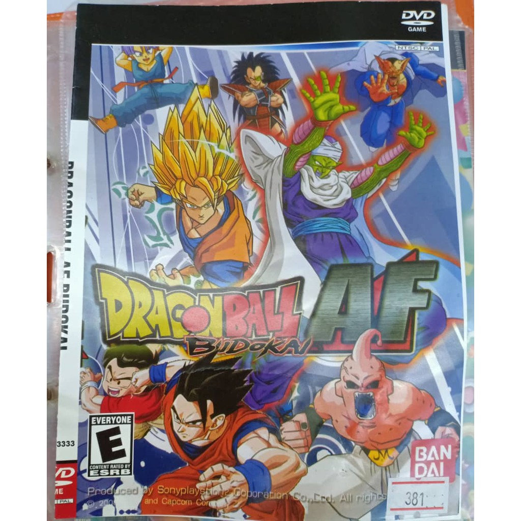 Dragon Ball AF Budokai PS2 Game (381) Shopee Malaysia