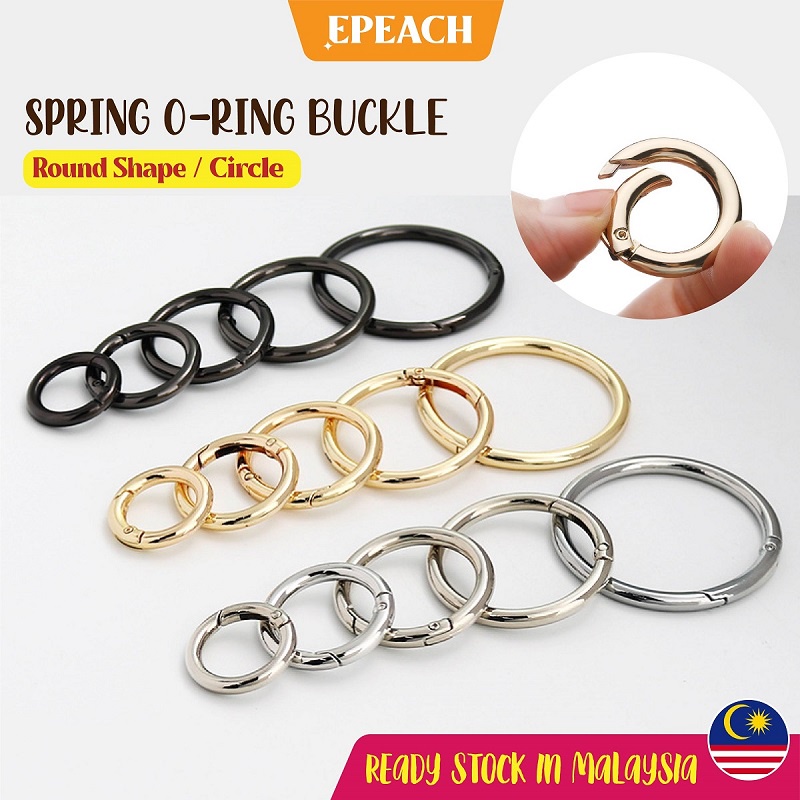 epeach 1pc Open O Ring Spring Buckle Gantung Kunci O Ring Key Ring