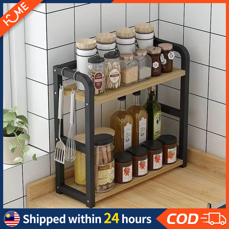 Kitchen Rak Rempah Spice Rack Dapur Kitchen Storage Rack Serbaguna ...