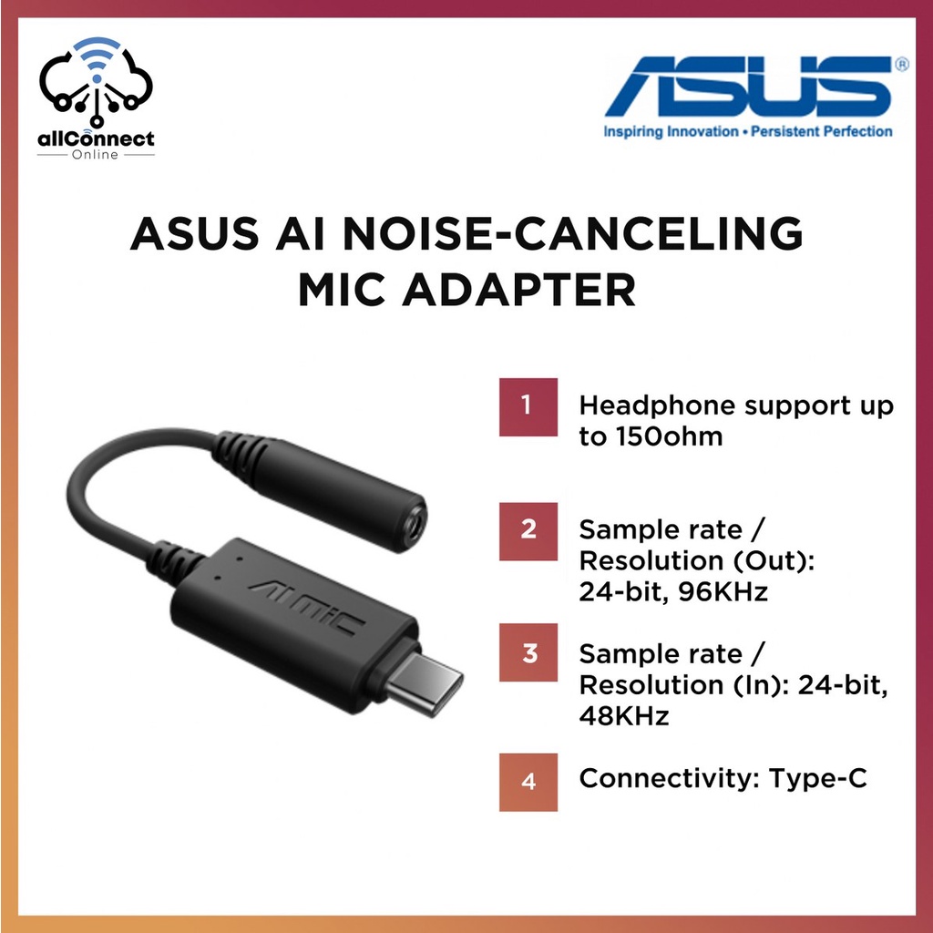 Ai noise cancelling online adapter