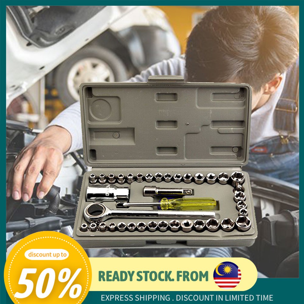 🔥 Ready Stock 🔥 Concept F AWS-4 Wrench Set Wrench Socket Tool Set Car ...