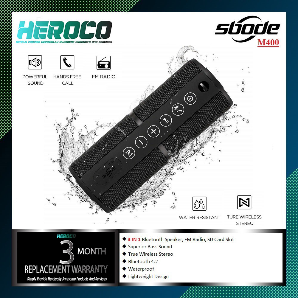 Sbode m400 hot sale bluetooth speaker