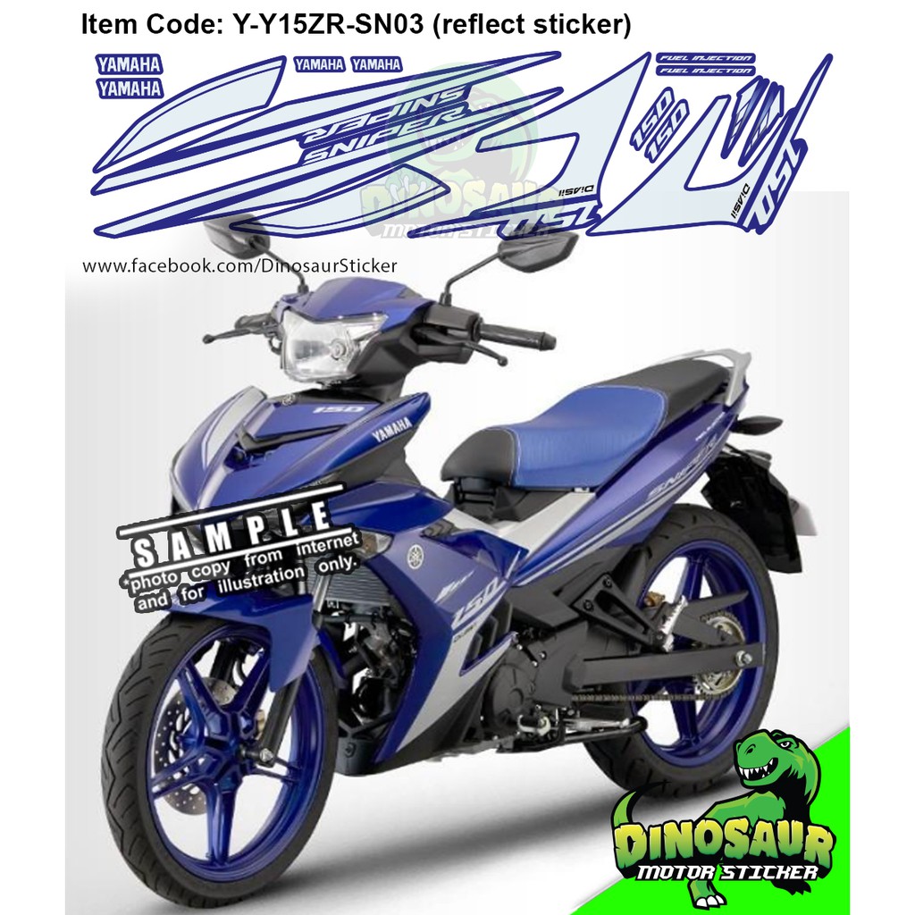 Yamaha Y15ZR Sniper GP 2017 reflect sticker Shopee Malaysia