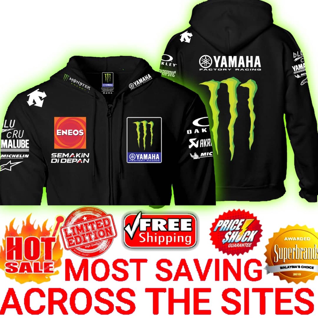 Veste Yamaha Monster, Veste Monster Energy - Motogp Replica