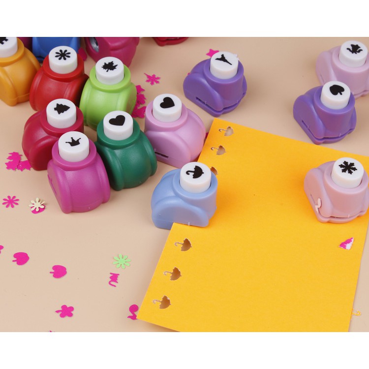 ZA058 Mini Paper Punch Shapes Hole Punch DIY Puncher Colorful Crafts
