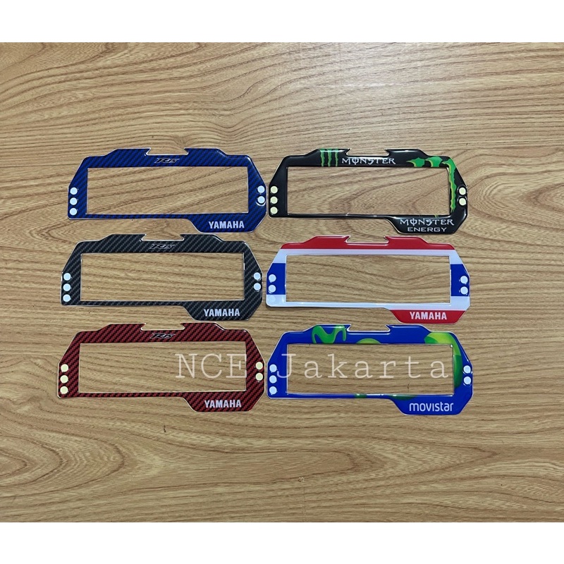 R15 V3 VIXION R MT 15 SPIDOMETER CARBON PANEL embossed STICKERS ...