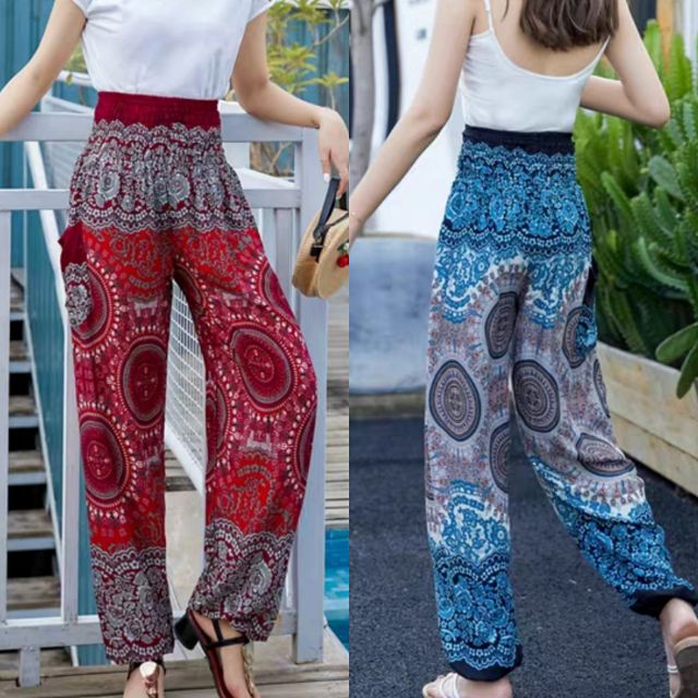 Overol Estilo étnico Para Ujer, Estilo Harén Con Bolsillos, Estilo