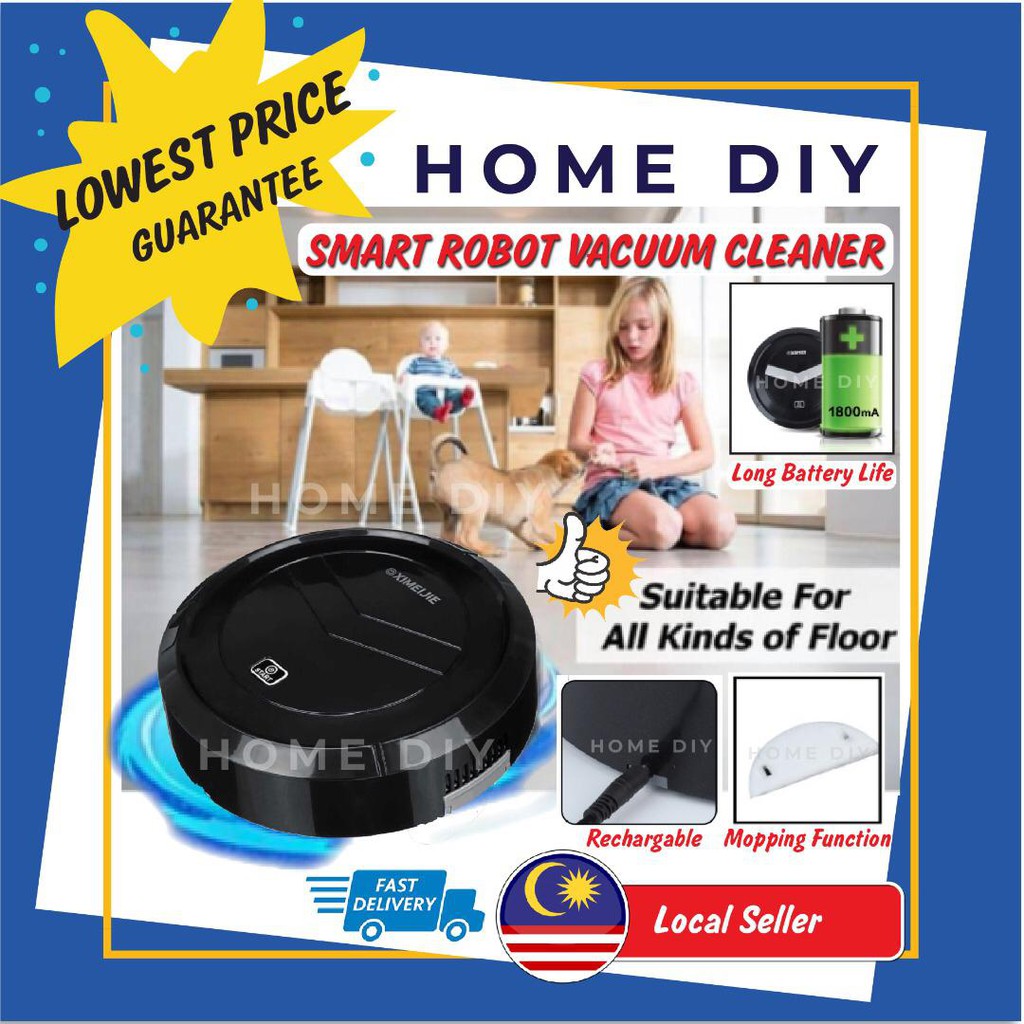 XIMEIJIE 3in1 Rechargeable Multifunctional Smart Sweeper Vacuum Cleaner