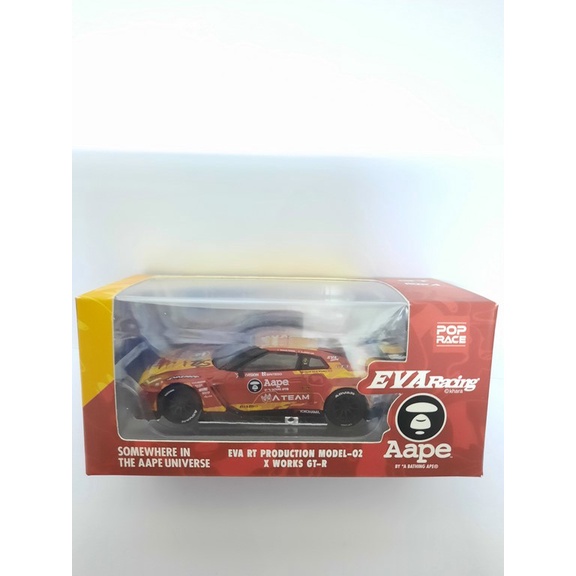 NISSAN GTR R35 MINI GT X POP RACE EVA RACING PREMIUM (AAPE YELLOW ...