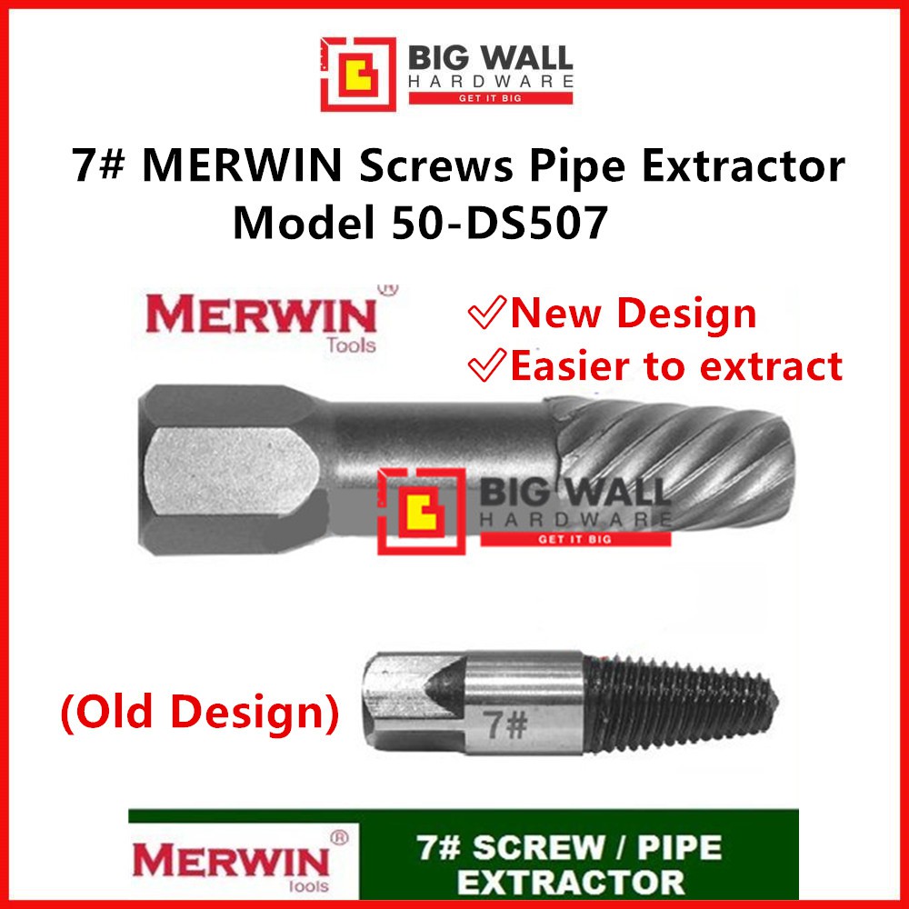 7# MERWIN Screws Pipe Extractor 50-DS507 (Big Wall Hardware) | Shopee ...