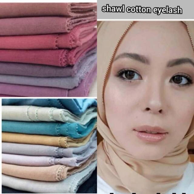 Shawl store cotton eyelash