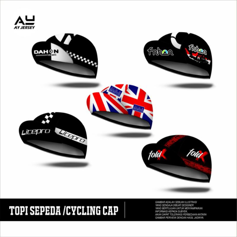 Cycling cap hot sale shopee