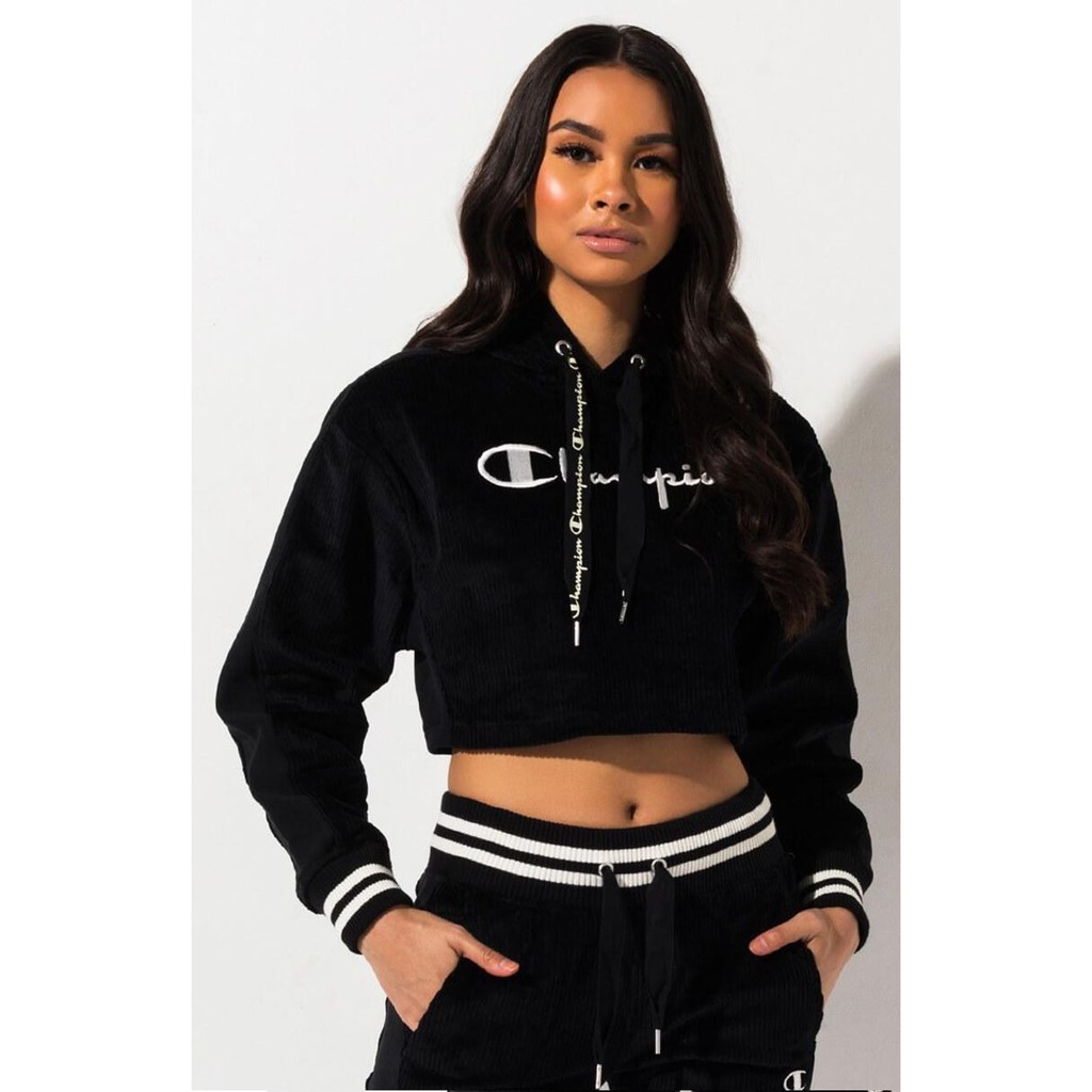 Champion embroidered logo velvet hoodie WL401 550228 Shopee Malaysia