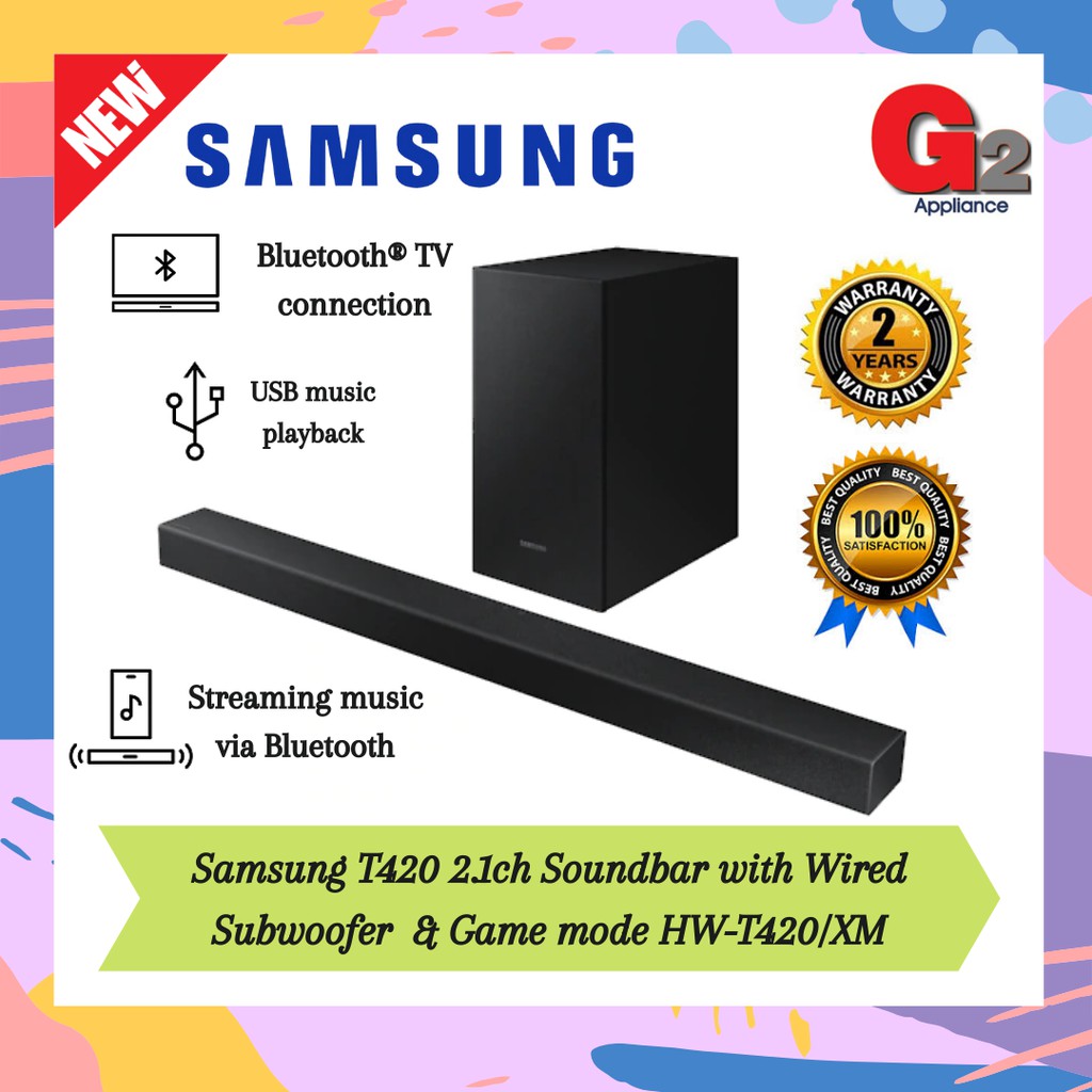 Samsung hw t420. Как включить сабвуфер на саундбаре самсунг hw-t 420 инструкция