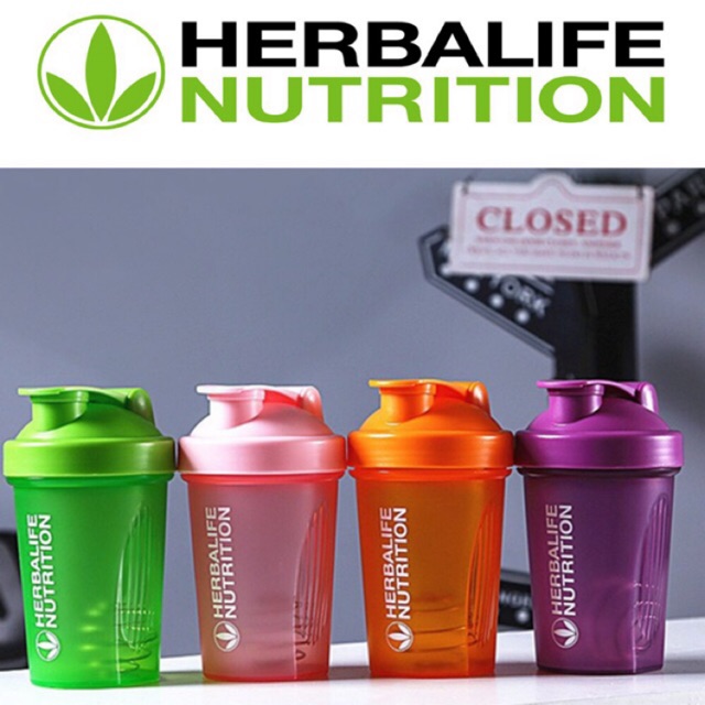 Protein Shaker Bottle with 304 Stainless Steel Mixing Ball Milk Shaker 400ml Herbalife Shaker BPA Free Gym Shopee Malaysia