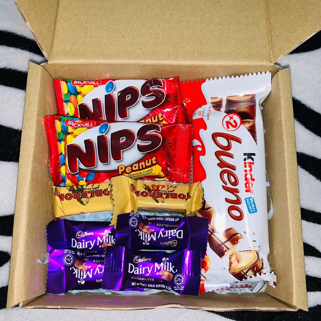 READY STOCK FREEGIFT SURPRISE BOX MURAH/GIFT BOX MURAH/COKLAT ...