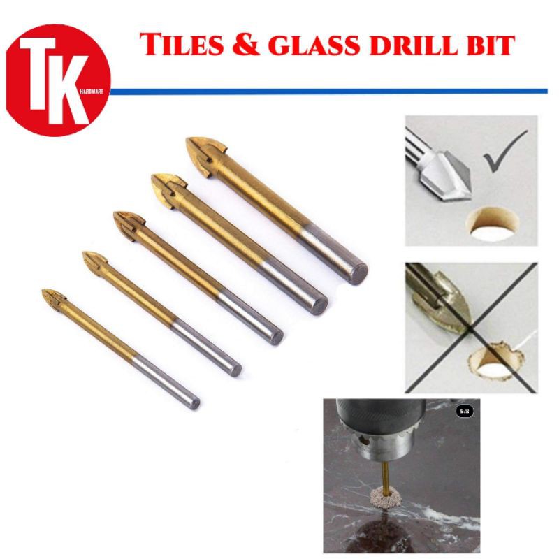 Ceramic Tile Mosaic Drill Bit Mata Bor Tebuk Mozek Jubin Dinding