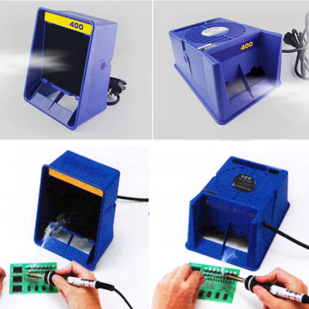 Solder Smoke Absorber Remover Fume Extractor Air Filter Fan For