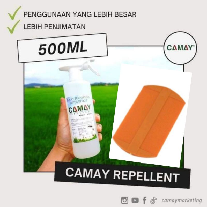 Ubat Kutu Kepala Organic Spray Lice Camay Repellent Tidak Pedihkan