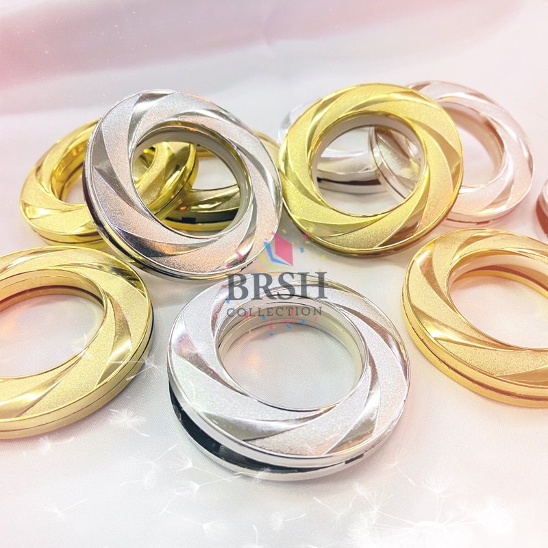 🔥KEMBALI SALES🔥Curtain Eyelet Rings Emboss Design | Shopee Malaysia