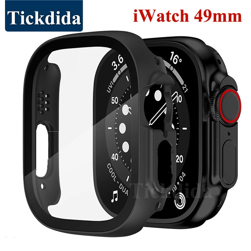 For Apple Watch Ultra 49mm Case +Tempered Glass All-inclusive Screen ...