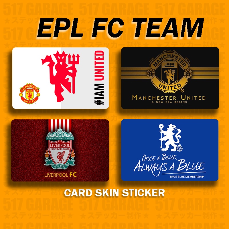 MANCHESTER UNITED - LIVERPOOL FC - CHEALSEA FC - T*G STICKER - ATM ...