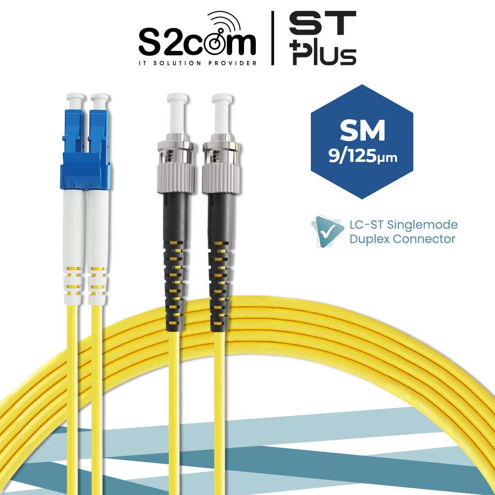 LC-ST 9/125 Singlemode Duplex Fiber Optic Patch Cable 3M 5M 10M ...